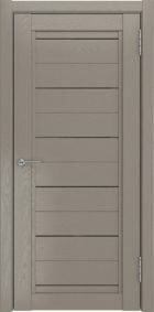 Межкомнатная дверь LH-6 Грей (стекло триплекс черное), ПО