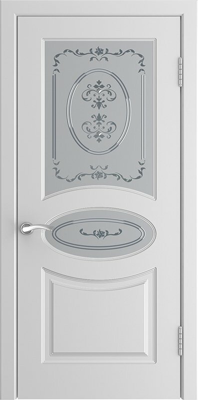Межкомнатная дверь L-1 Белая (Эмаль) ДО