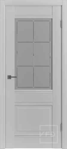 Межкомнатная дверь "EC 2 Steel" остекленная